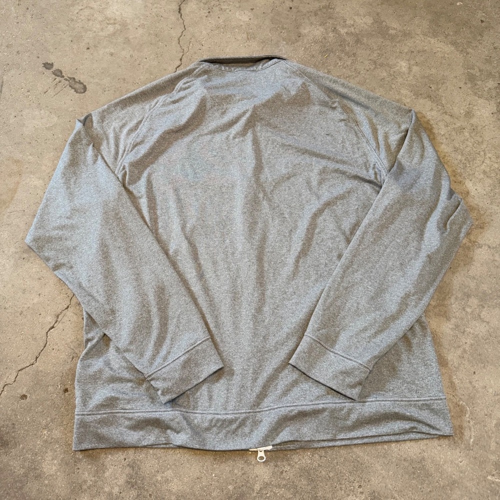 Johnnie-O Full Zip Jacket Mens XL Gray JMKO1490 Gunmetal Spandex Blend - Picture 2 of 8